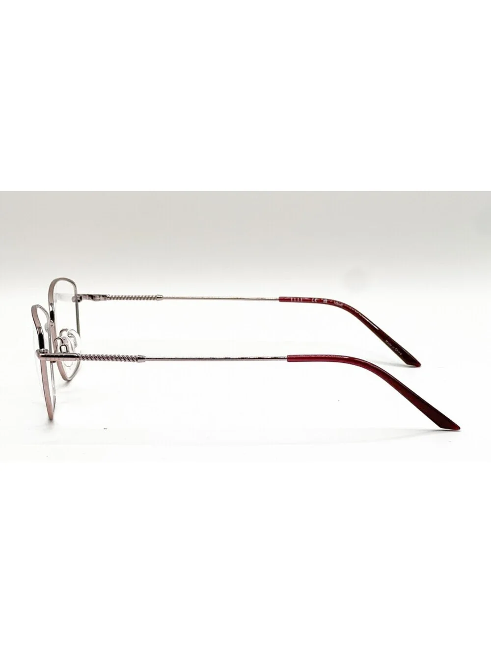 Elle EL13517 WI Wine Square Authentic Eyeglass Frames 53-16-145